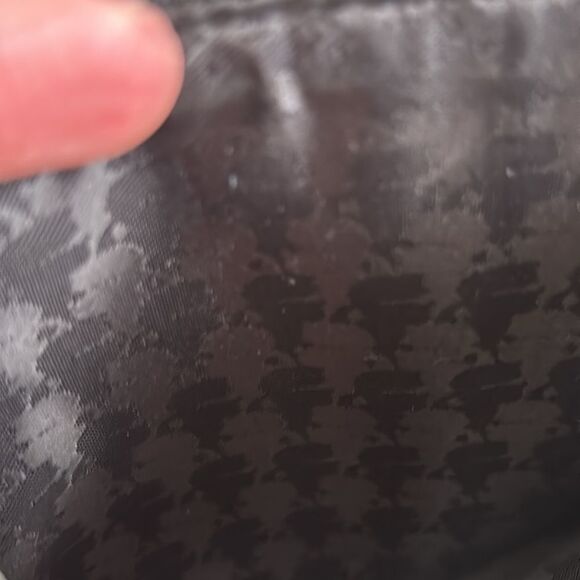 Karl Lagerfeld Paris Textured Black Faux Leather Wristlet Gold Tone‎ Logo - Picture 6 of 8